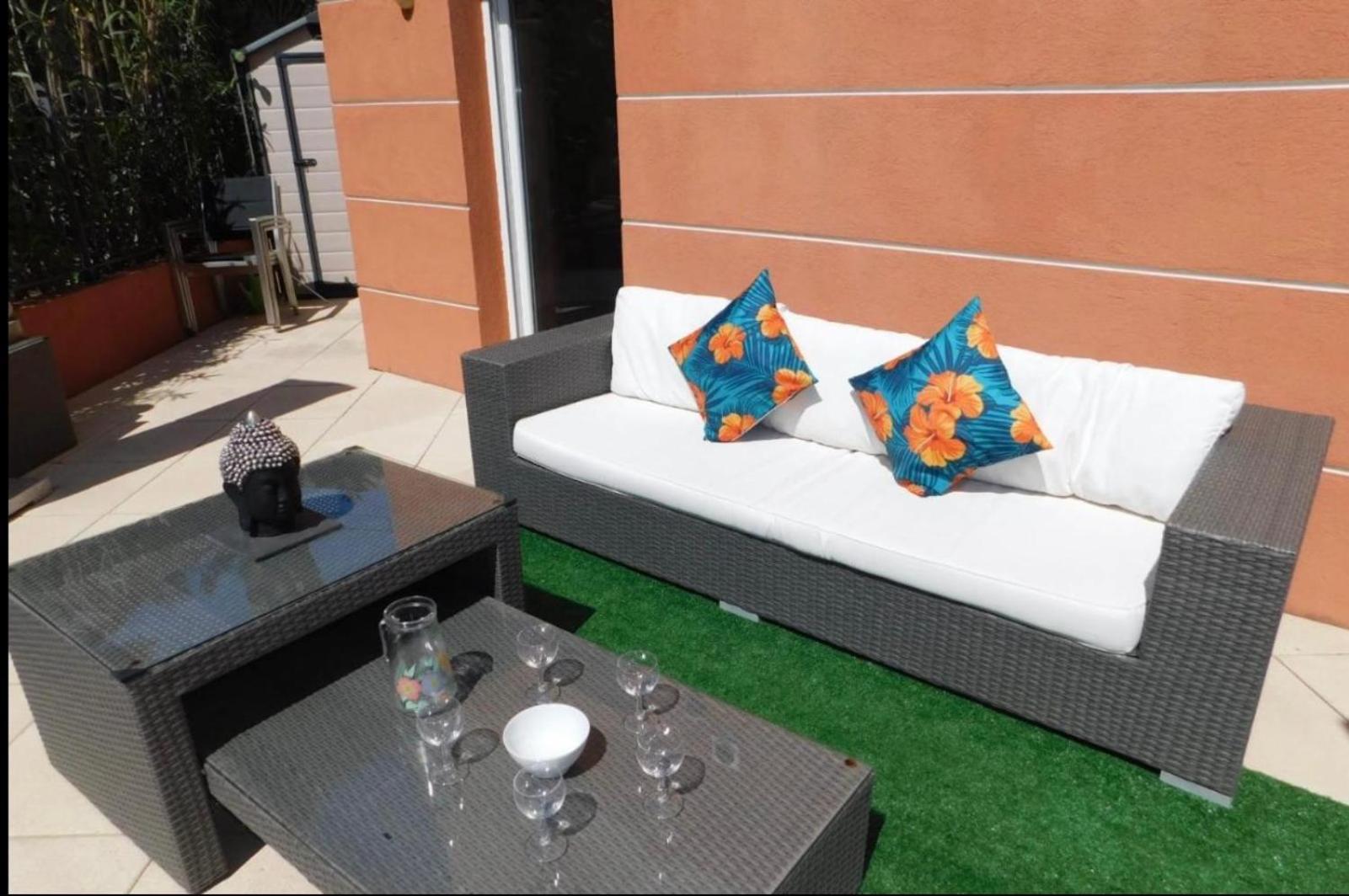 Proche Mer 3P+40M2 Terrasse Antibes Bagian luar foto